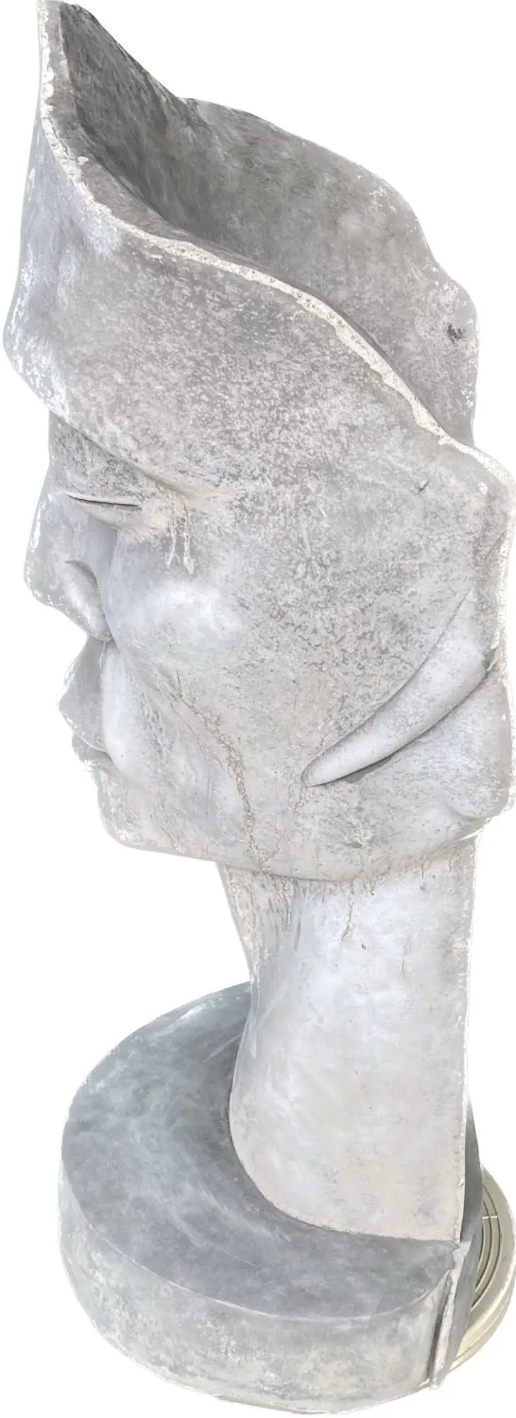  Product image 5 of the product “Dilan - Face looking to the left, 120 cm H | cast stone ”
